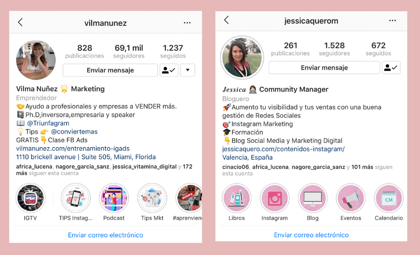 biografia de instagram ejemplos